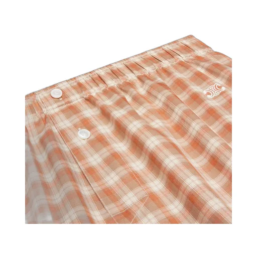 Boxer Shorts In Check Silk