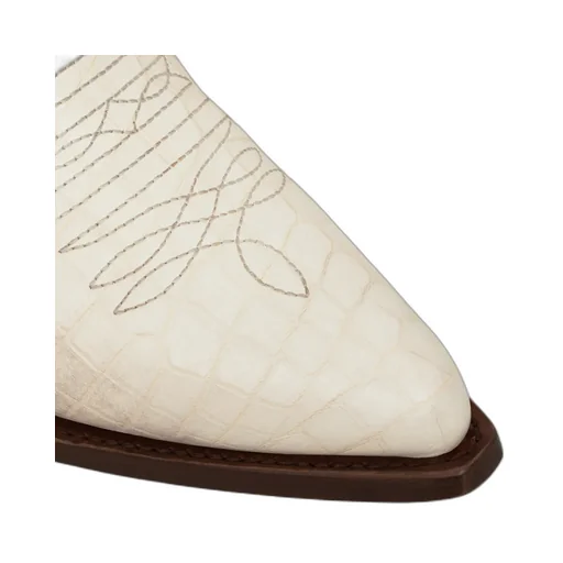 Leon Chelsea Boot In Crocodile Stamped Calfskin