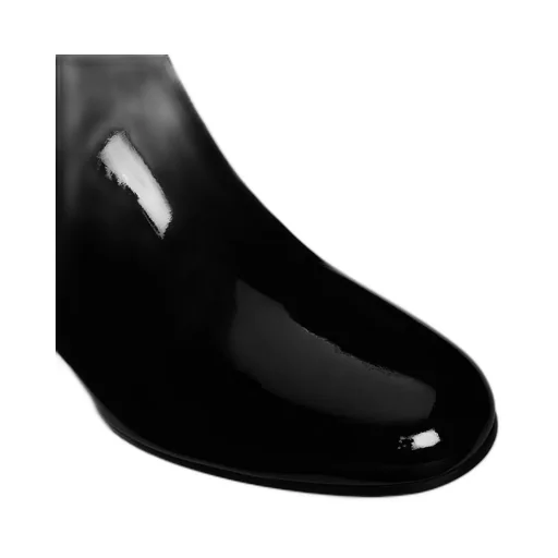 Les Bottes Celine Triomphe High Boot In Patent Calfskin