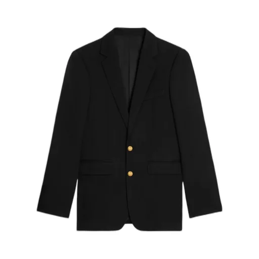 Classic Jacket In Diagonal Wool