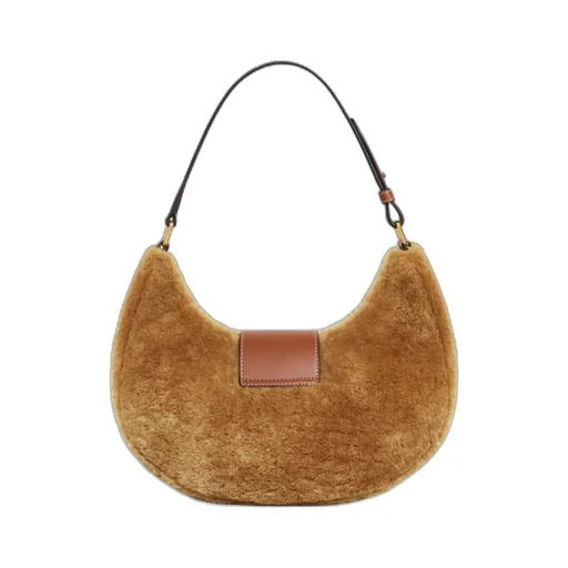 Medium Ava Triomphe Bag In Shearling And Calfskin