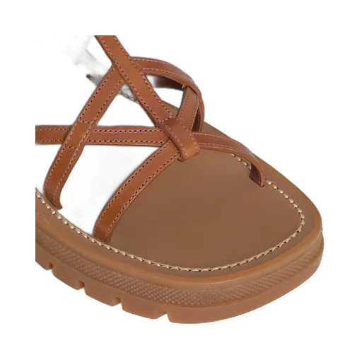 Clea Triomphe Strappy Sandal In Calfskin