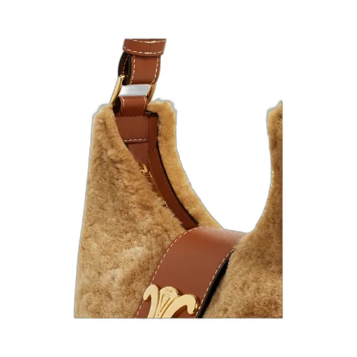 Medium Ava Triomphe Bag In Shearling And Calfskin