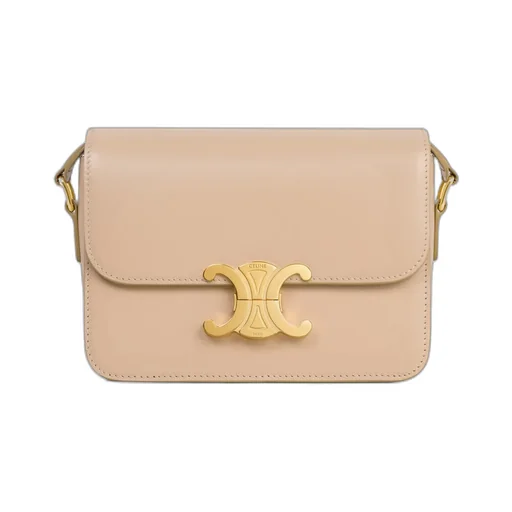Teen Triomphe Bag In Shiny Calfskin
