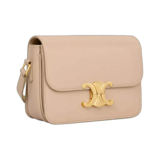 Teen Triomphe Bag In Shiny Calfskin