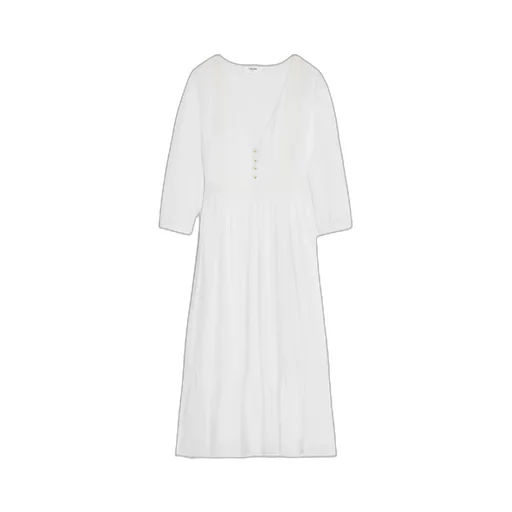 Maxi Dress In Cotton Twill