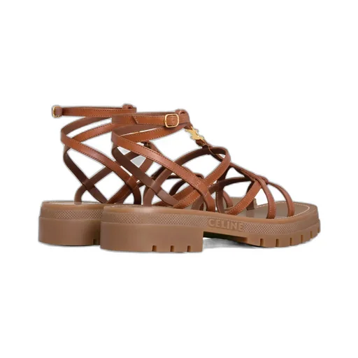 Clea Triomphe Strappy Sandal In Calfskin