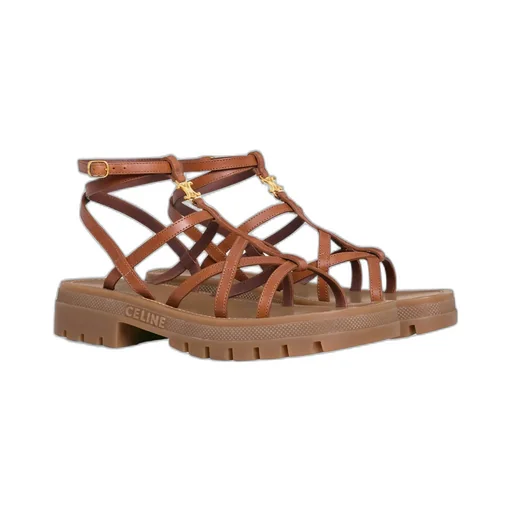 Clea Triomphe Strappy Sandal In Calfskin
