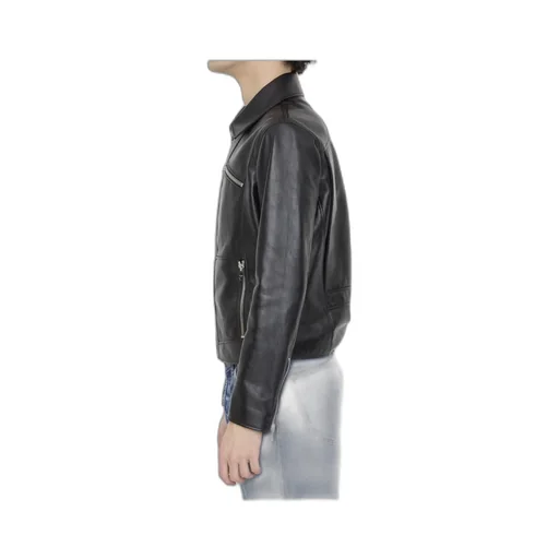 Straight Blouson Jacket In Soft Lambskin