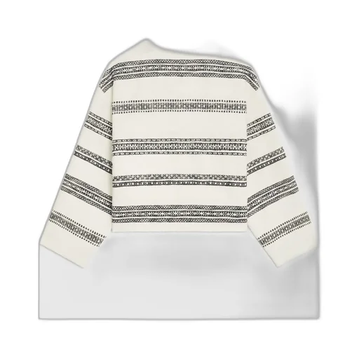 Baja Cardigan In Striped Tweed