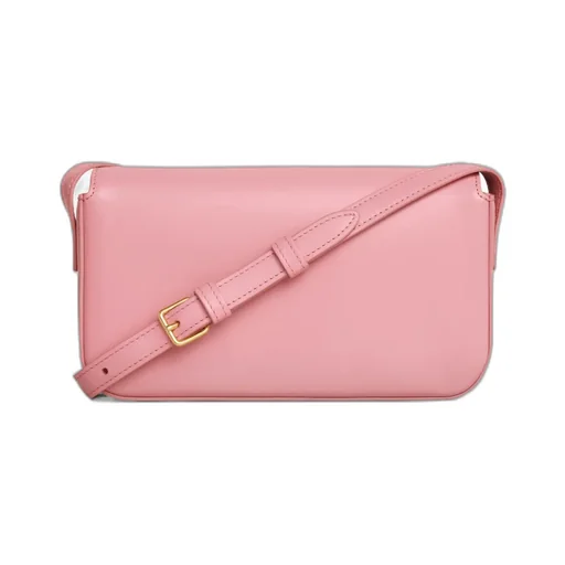 Claude Shoulder Bag In Shiny Calfskin