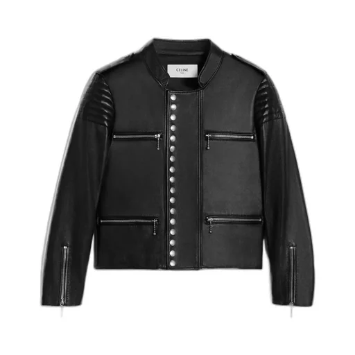 Racer Blouson Jacket In Soft Lambskin