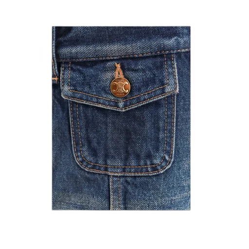 Mini Skirt In Dark Union Wash Denim