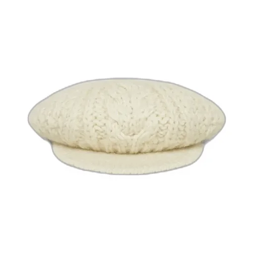 Beret In Aran Mohair Wool