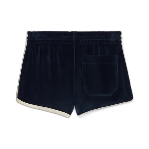 Triomphe Mini Shorts In Velvet Jersey