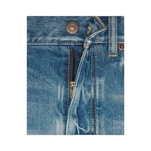Skate Shorts In Electric Sky Wash Denim