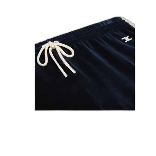 Triomphe Mini Shorts In Velvet Jersey