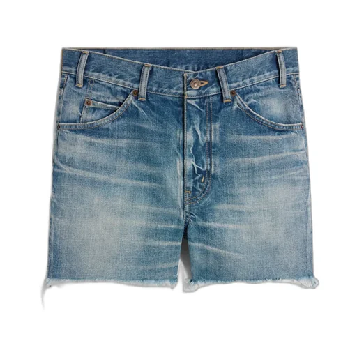 Skate Shorts In Electric Sky Wash Denim