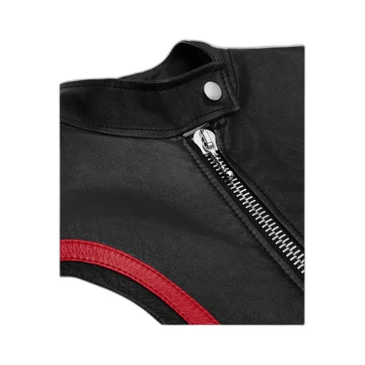 Racer Blouson Jacket In Soft Lambskin