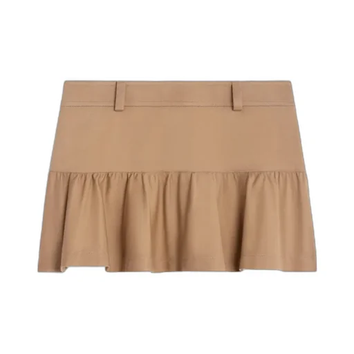 Mini Skirt In Cotton Twill