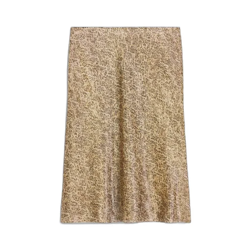 Hobble Skirt In Silk Georgette