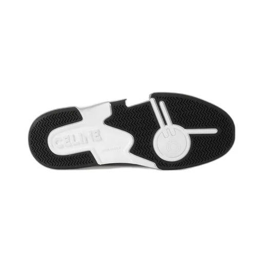 Trainer Ct-07 Low Lace-Up Sneaker In Mesh, Calfskin And Laminated Calfskin