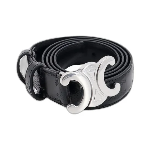 Medium 25Mm Triomphe Belt In Taurillon With Triomphe Embossed