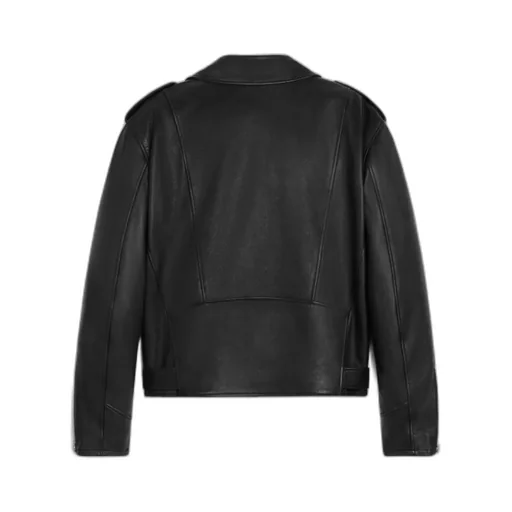 Loose Biker Jacket In Calfskin