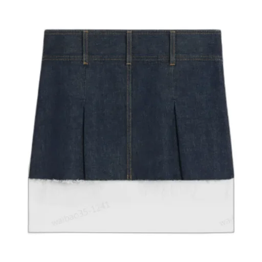 Mini Skirt In Rinsed Wash Denim