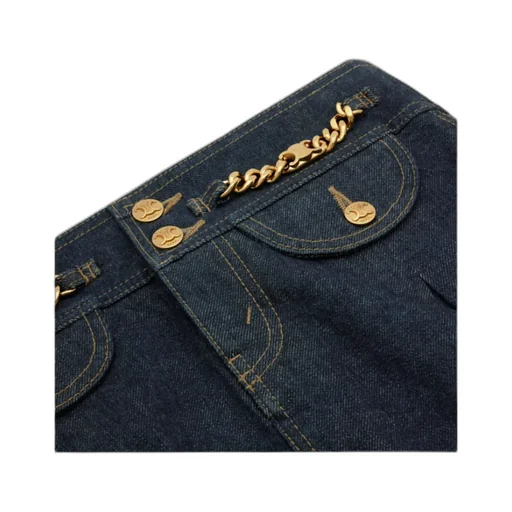 Mini Skirt In Rinsed Wash Denim