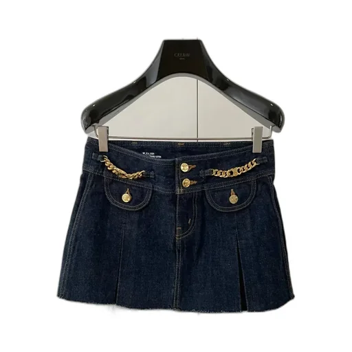 Mini Skirt In Rinsed Wash Denim