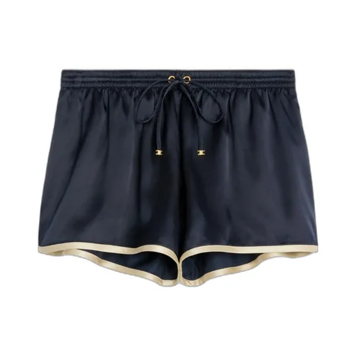 Mini Shorts In Flowing Satin