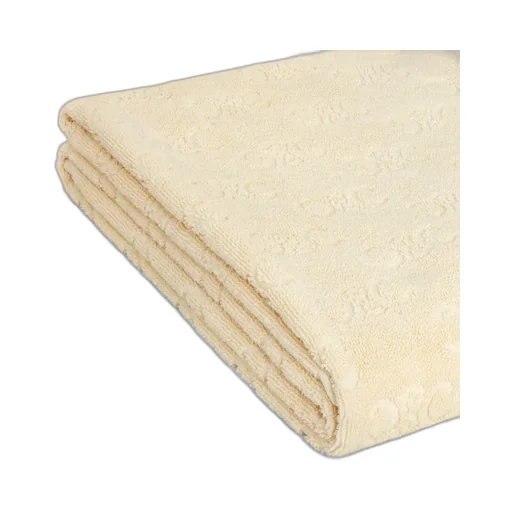Beach Towel In Monogram Terry Cotton
