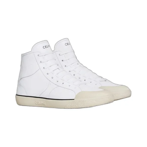 As-02 Mid Low Lace-Up Celine Alan Sneaker In Calfskin