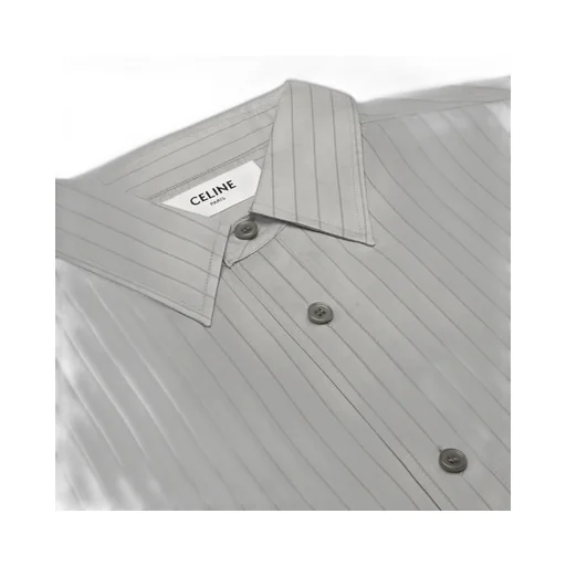Loose Shirt In Striped Silk