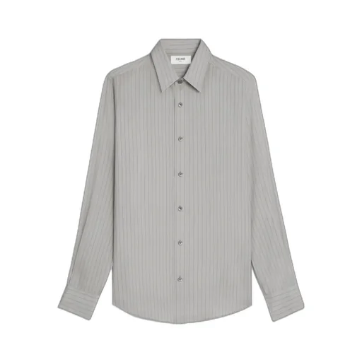 Loose Shirt In Striped Silk