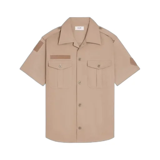 Single-Breasted Short-Sleeved Shirt