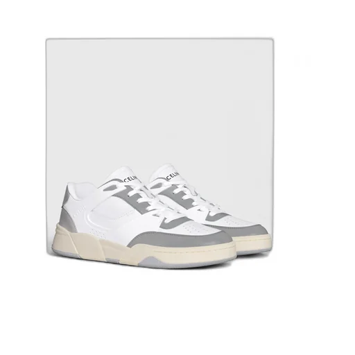 Trainer Ct-09 Low Lace-Up Sneaker In Calfskin And Mesh