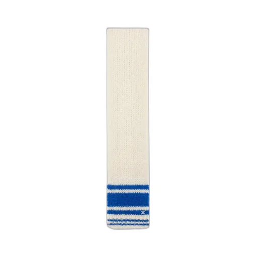 Striped Scarf In Chunky Mohair And Wool