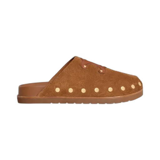 Pitea Clog In Suede Calfskin