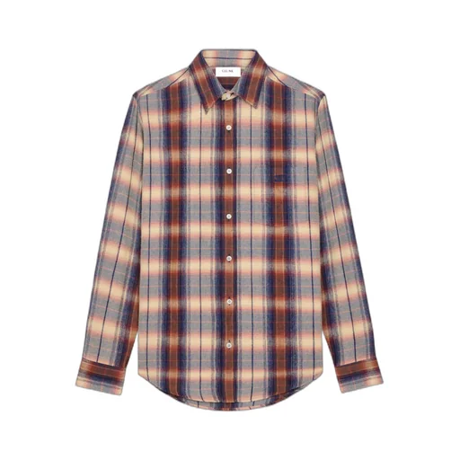 Loose Shirt In Checked Viscose