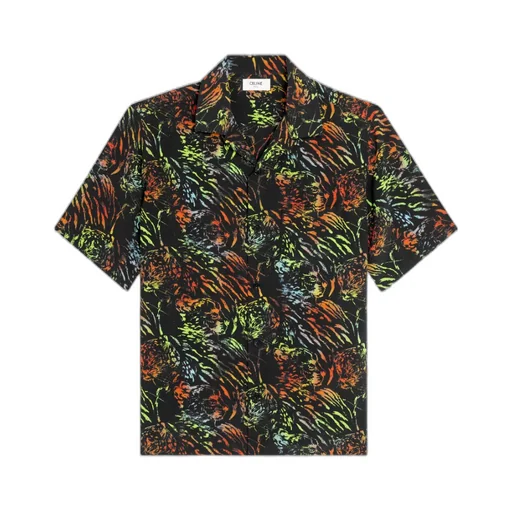Hawaiian Shirt With Print In Crepe De Chine
