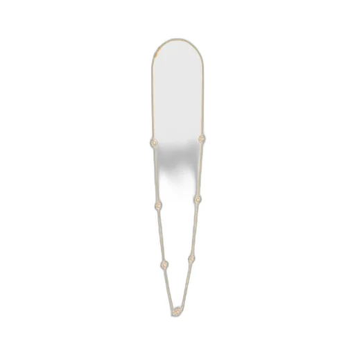 Heirlooms Marguerite Sautoir In Strass, Resin Pearls And Brass With Gold Finish