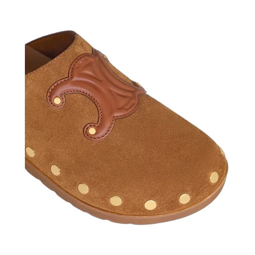 Pitea Clog In Suede Calfskin
