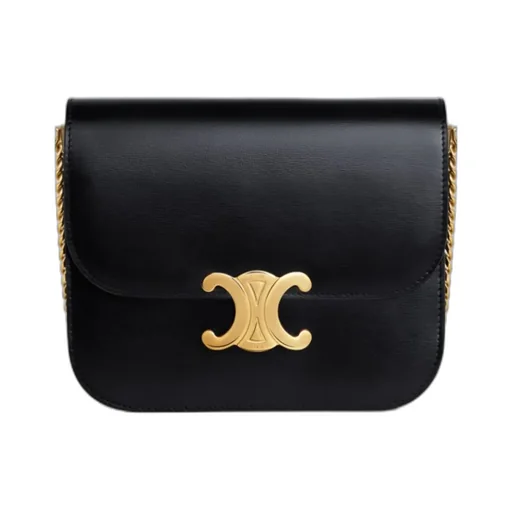 College Triomphe Bag In Shiny Calfskin