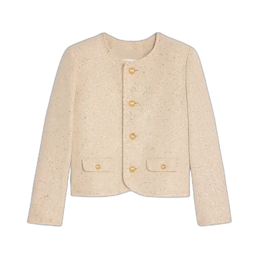 Chelsea Jacket In Sequin Silk Tweed