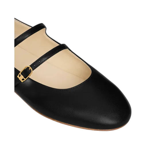 Les Ballerines Celine Double Strap In Lambskin