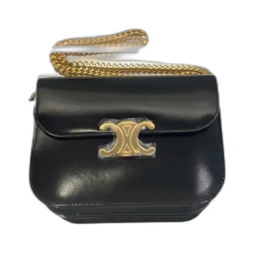 College Triomphe Bag In Shiny Calfskin