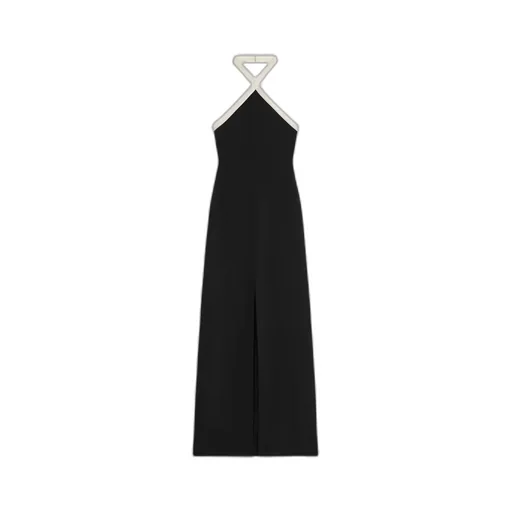 Column Dress In Satin-Lined Crepe