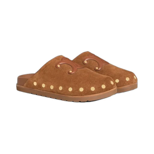 Pitea Clog In Suede Calfskin